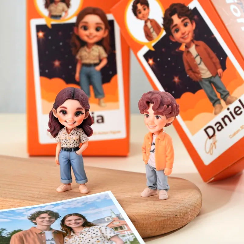 3D Printed Action Figure from Photo – Valentine's Day Gift for Couples