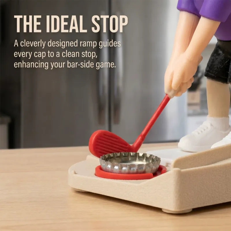 Custom Golf Figure Bottle Opener - Interactive Cap Launcher, Novelty Gift for Golf Lovers