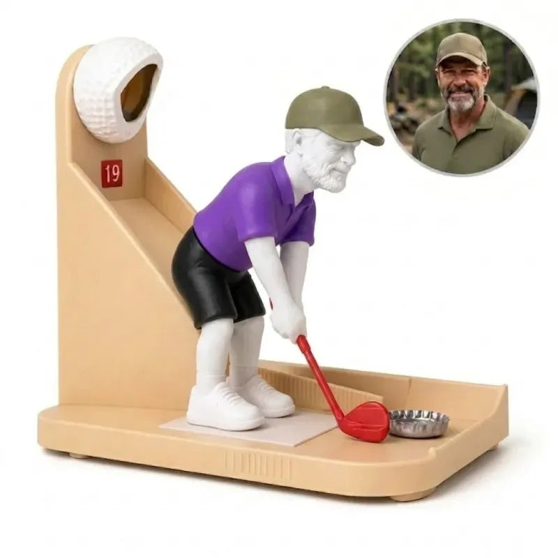 Custom Golf Figure Bottle Opener - Interactive Cap Launcher, Novelty Gift for Golf Lovers