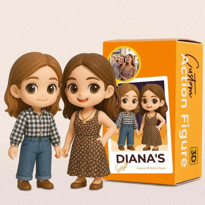 Custom Action Figure from Photo – Personalized Gift for Sister, Handcrafted Keepsake