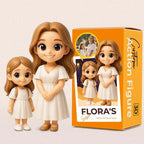 3D Printed Sibling Portrait Figurine for Sister from Photo – Anniversary Gift
