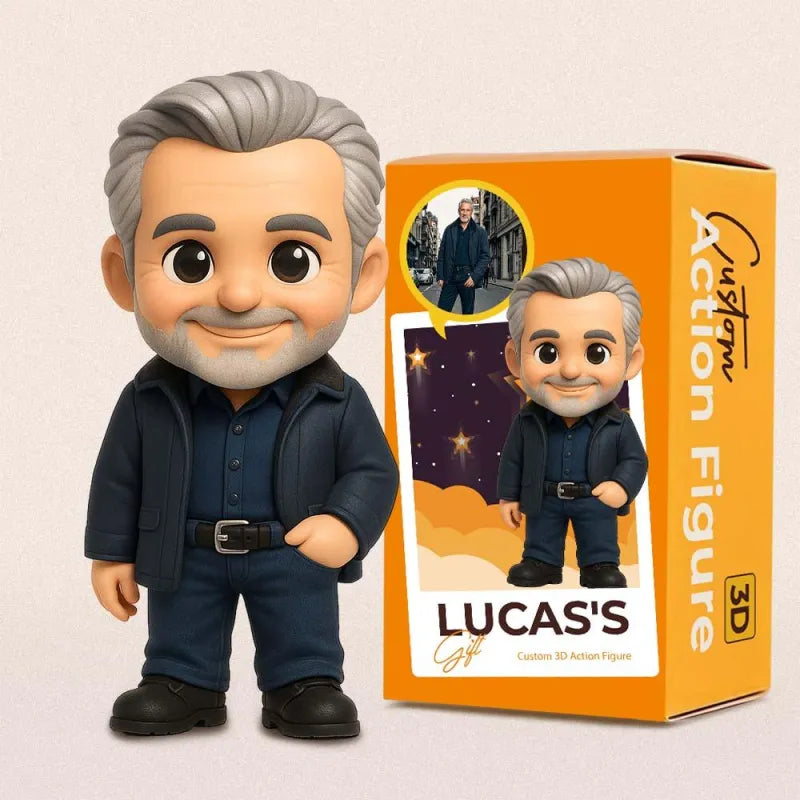 3D Printed Action Figure for Dad from Photo – One-of-a-Kind Gift
