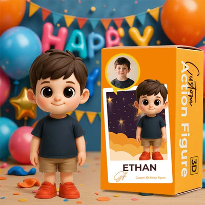 Custom Action Figure from Photo – Personalized Birthday Gift, One-of-a-Kind Toy