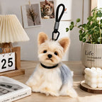 Custom Long-Pile Plush Pet Charm, Personalized Handmade Pet Accessory Made from Your Photo, Pet Memorial Gift