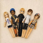 Full Body Custom Mini Me Doll Personalized Poseable Photo Doll Gift