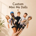 Full Body Custom Mini Me Doll Personalized Poseable Photo Doll Gift
