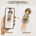 Mini Me Custom Doll – Personalized Full Body Photo-Based Poseable Gift