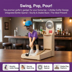 Custom Golf Figure Bottle Opener - Interactive Cap Launcher, Novelty Gift for Golf Lovers