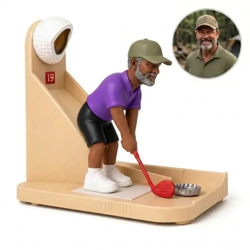 Custom Golf Figure Bottle Opener - Interactive Cap Launcher, Novelty Gift for Golf Lovers