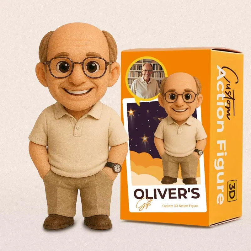 Personalized 3D Action Figure from Photo – Custom Toy Gift for Dad, Father’s Day Gift