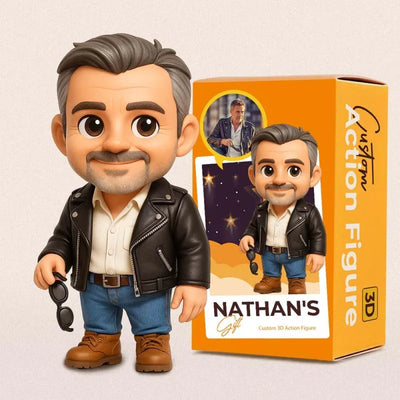 Personalized Action Figure from Photo – Custom Figurine Gift for Dad, Unique Keepsake