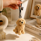 Custom Long-Pile Plush Pet Charm, Personalized Pet Accessory Handmade from Your Photo, Memorial Gift
