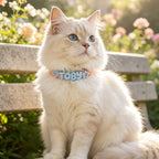 Waterproof Dog Collar with Custom Letter Charms - Pet Collar