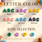 Dog Collar & Leash Set with Custom Letter Charms - Waterproof
