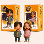 Personalized 3D Mini Figurine Keychain from Photo – Custom Christmas Gift for Couples