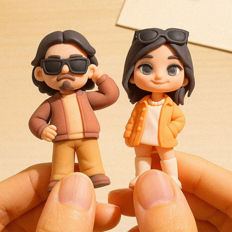3D Printed Couple Statue from Photo – Valentine's Day Wedding Keepsake