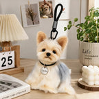Custom Pet Plush Charm, Handmade from Your Photo, Personalized Long-Pile Pet Accessory, Memorial Gift