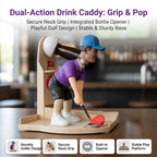 Custom Golf Figure Bottle Opener - Interactive Cap Launcher, Novelty Gift for Golf Lovers