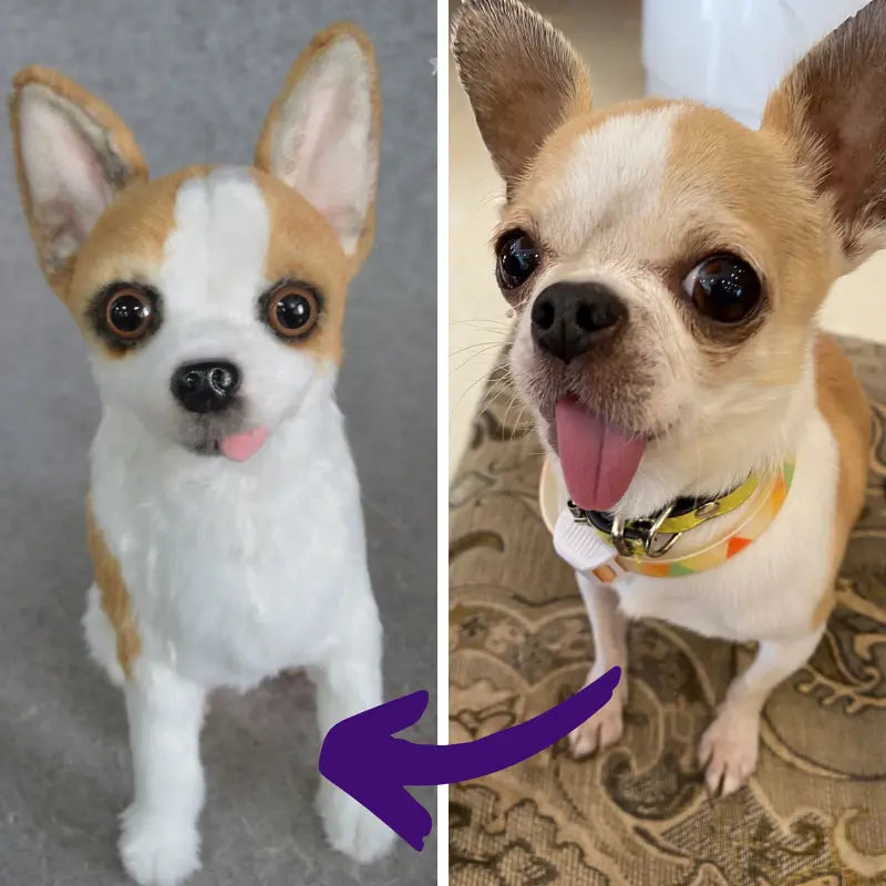 Handcrafted Mini Plush Pet Clone - Custom Personalized Photo Replica