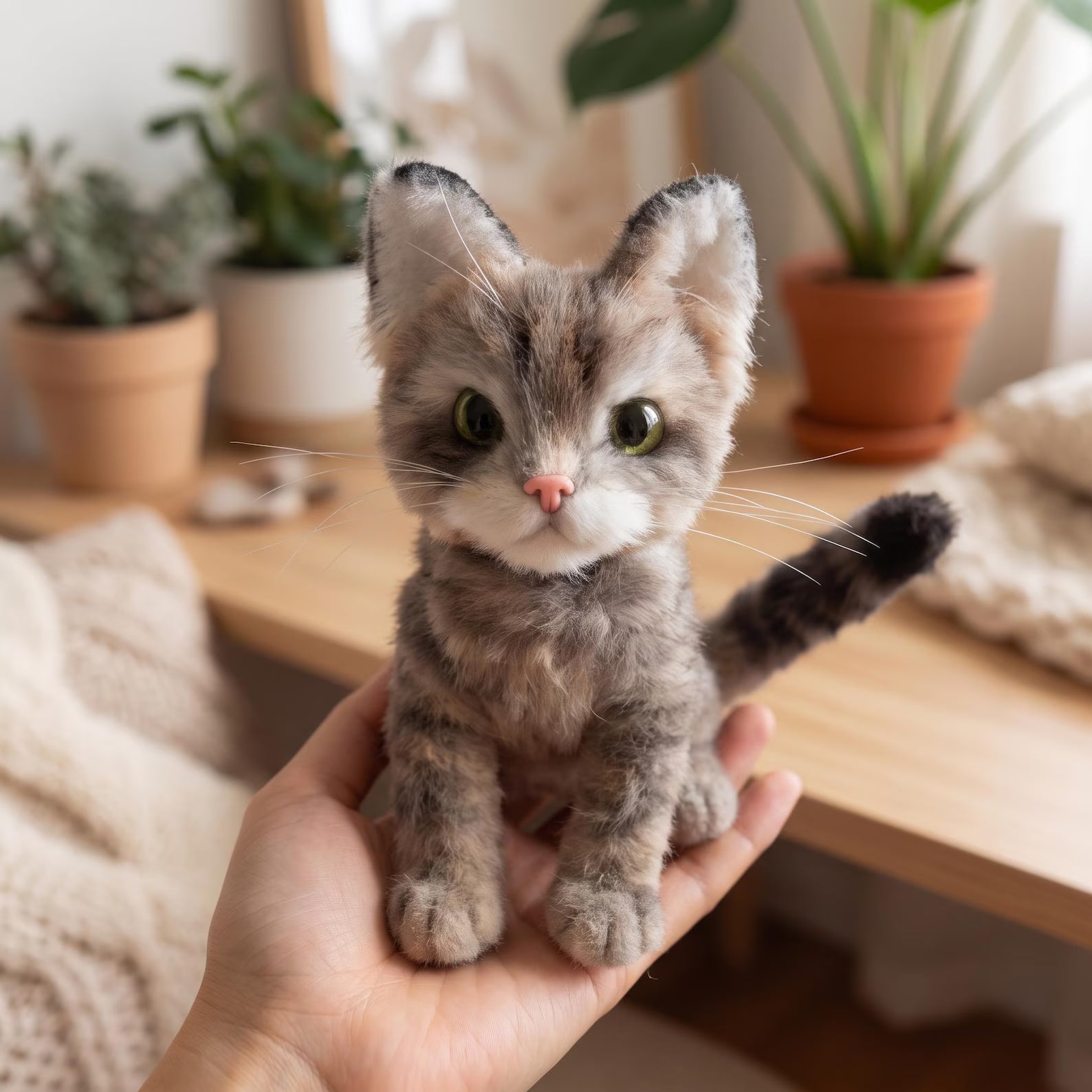 Handmade Plush Pet Clone Figurine - Custom Pet Memorial Gift Keepsake