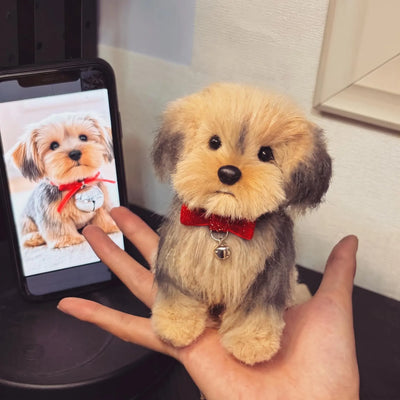 Personalized Mini Pet Replica - Custom Plush Dog Cat Clone from Photo