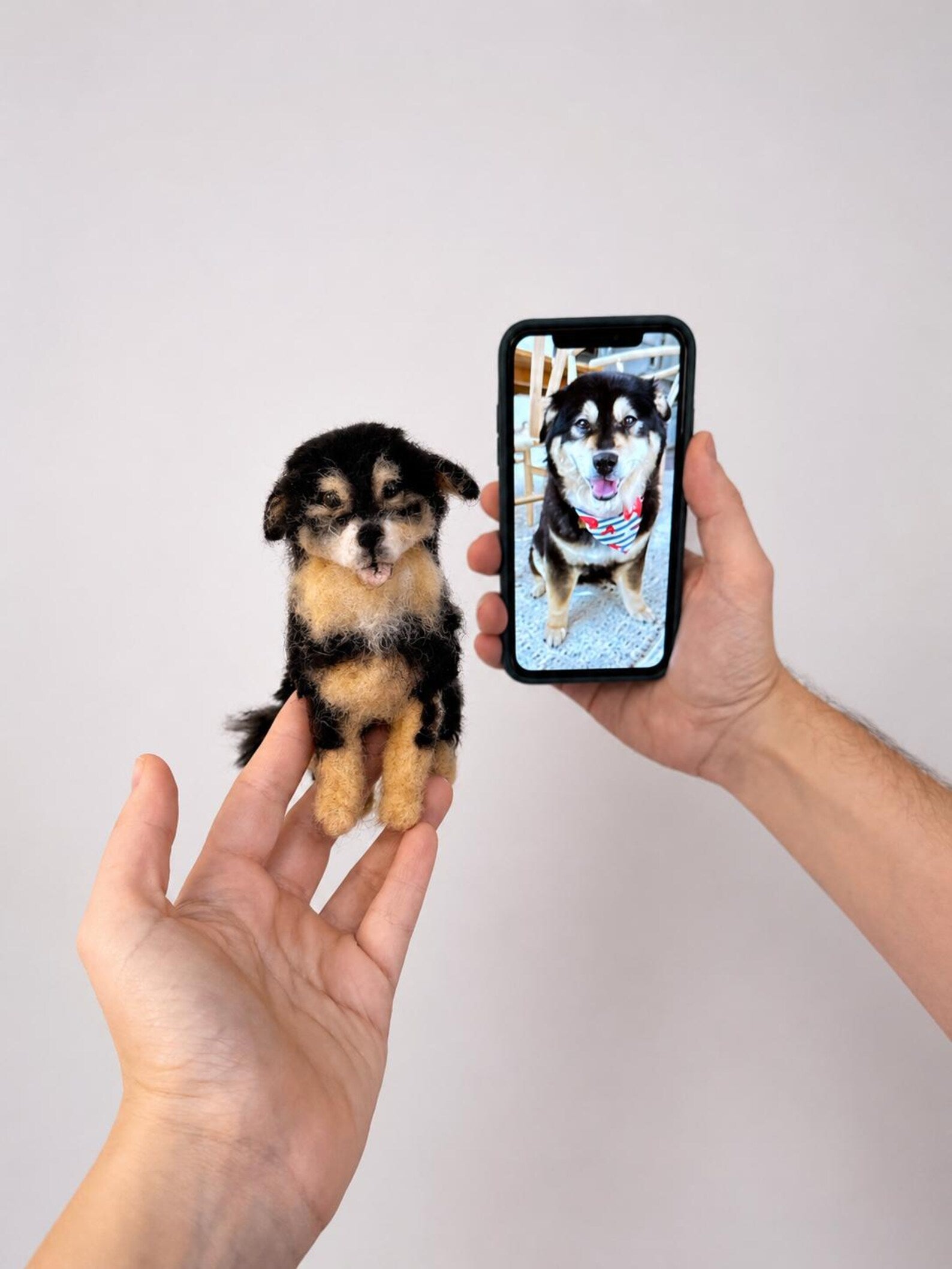 Handmade Plush Pet Clone Figurine - Custom Pet Memorial Gift Keepsake