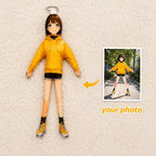 Personalized Look-Alike Doll – Full Body Custom Photo Doll, Poseable Gift
